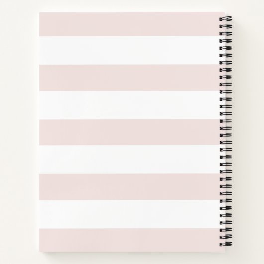 Carnet Monogramme rose cerisier en fleurs (Dos)