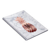 Carnet monogramme rose d'ananas (Côté Droit)