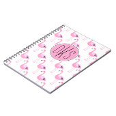 Carnet Monogramme rose des Flamants roses | (Côté gauche)