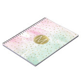 Carnet Monogramme rose en bon état de confettis d'Ombre (Côté gauche)