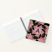 Carnet Monogramme rose et noir d'Achille (Intérieur)