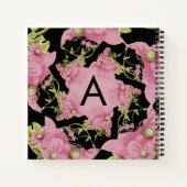 Carnet Monogramme rose et noir d'Achille (Dos)