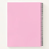 Carnet Monogramme rose et noir professionnel (Dos)