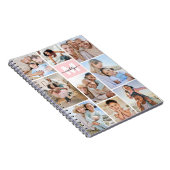 Carnet Monogramme Rose Fardé Photo (Côté Droit)