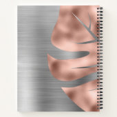 Carnet Monogramme Rose Gold Gris Monogramme (Dos)