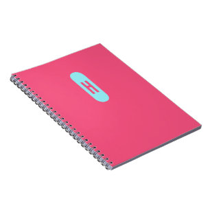 Carnet Monogramme rose minimaliste