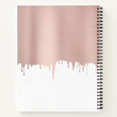 Carnet Monogramme Rose tendance Pink Gold (Dos)