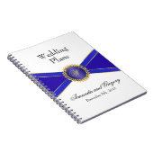 Carnet Monogramme Royal Blue Elegance (Côté Droit)