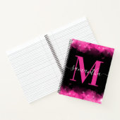 Carnet Monogramme Signature Céleste Rose (Intérieur)