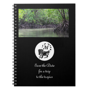 Carnet Monogramme silhouette de Wild Iguana Photo