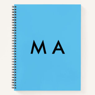 Carnet Monogramme simple ajoutez votre lettre de nom homm