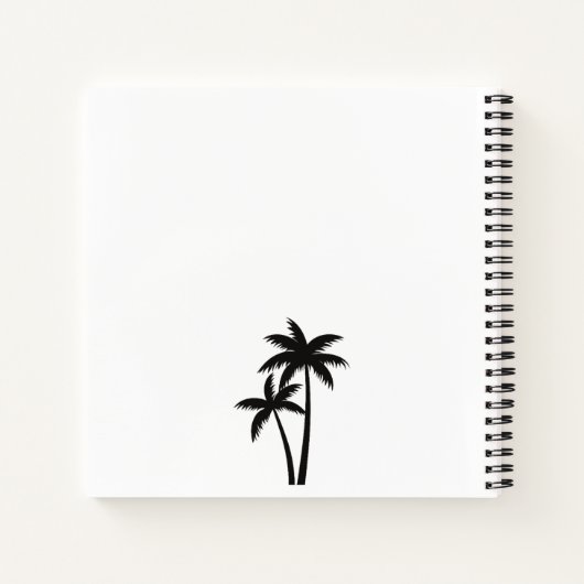 Carnet Monogramme simple et moderne (Dos)