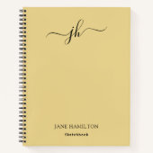 Carnet Monogramme Sketchbook Jaune (Devant)