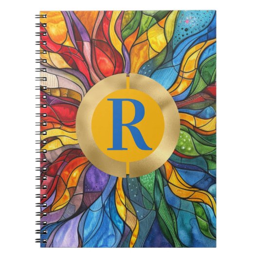 Carnet Monogramme Sun Mosaic Vitre (Devant)
