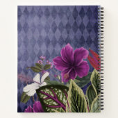 Carnet Monogramme sur mesure Tropical Floral (Dos)