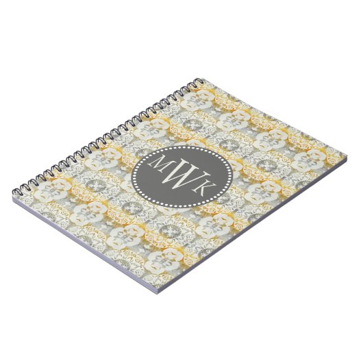 Carnet Monogramme | Tapestry Rosette II (Côté gauche)