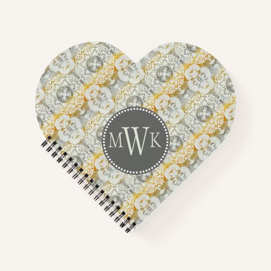 Carnet Monogramme | Tapestry Rosette II (Devant)