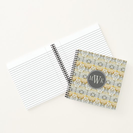 Carnet Monogramme | Tapestry Rosette II (Intérieur)