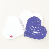 Carnet Monogramme Très Peri Diamants Violets Personnalisé (Intérieur)