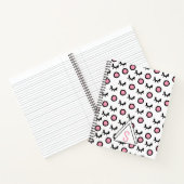 Carnet Monogramme Triangle Géométrique Moderne à Points l (Intérieur)