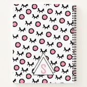 Carnet Monogramme Triangle Géométrique Moderne à Points l (Dos)