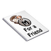 Carnet Monogramme tribal malaisien de chat Gecko (Côté Droit)