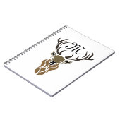 Carnet Monogramme tribal Red Stag (Côté gauche)