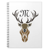 Carnet Monogramme tribal Red Stag (Devant)
