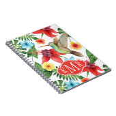 Carnet Monogramme tropical du colibri | (Côté Droit)