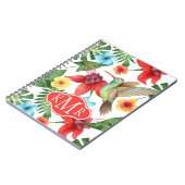 Carnet Monogramme tropical du colibri | (Côté gauche)