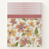 Carnet Monogramme Tropical Retro Floral et Chèques (Dos)