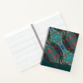 Carnet Monogramme turquoise et bronze (Intérieur)