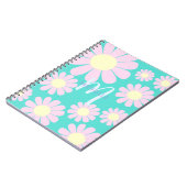 Carnet Monogramme Turquoise rose pâle (Côté gauche)
