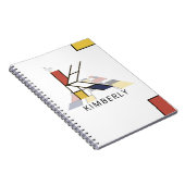 Carnet Monogramme unique de style néoplasticisme. Lettre  (Côté Droit)