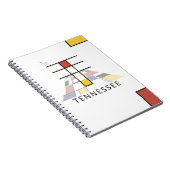 Carnet Monogramme unique de style néoplasticisme. Lettre (Côté Droit)
