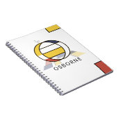 Carnet Monogramme unique de style néoplasticisme. Lettre  (Côté Droit)