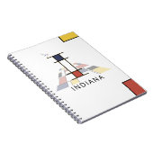 Carnet Monogramme unique de style néoplasticisme. Lettre (Côté Droit)