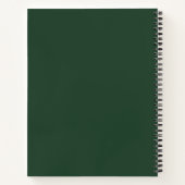 Carnet Monogramme vert professionnel - Première entrepris (Dos)