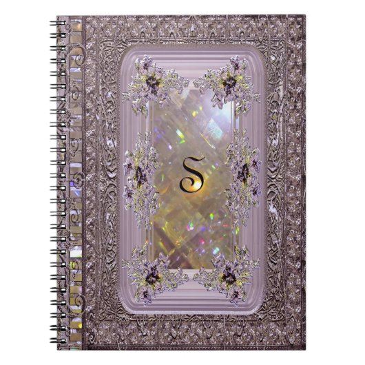 Carnet Monogramme victorien lilas de Vanfleet (Devant)