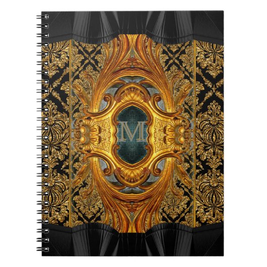 Carnet Monogramme victorien Mademoiselle (Devant)