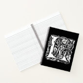 Carnet Monogramme vintage L Art Nouveau (Intérieur)