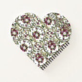 Carnet Monogramme vintage NomFloral Mauve Rose Sage (Dos)