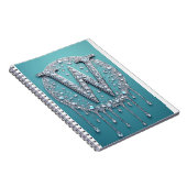 Carnet Monogramme W incrusté de diamants (Côté Droit)