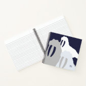 Carnet Monogramme Walrus Bleu Ordinateur portable Spiral (Intérieur)