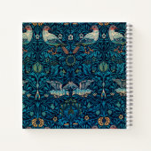 Carnet Monogramme William Morris art motif l Oiseaux Mari (Dos)