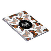 Carnet Monogrammed moderne Monarch Butterfly (Côté Droit)