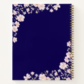 Carnet Monogrammed Pink Flowers and Lace Floral (Dos)