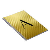 Carnet Monogrammes Art Déco Gold Satin (Côté Droit)