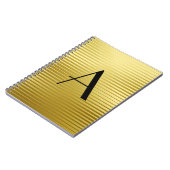 Carnet Monogrammes Art Déco Gold Satin (Côté gauche)