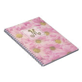 Carnet Monogrammes rose pâle - photo (Côté Droit)